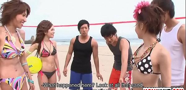  Japanese Beach Volleyball Player Orgy